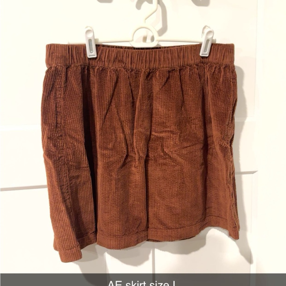 Brown Corduroy Skirt